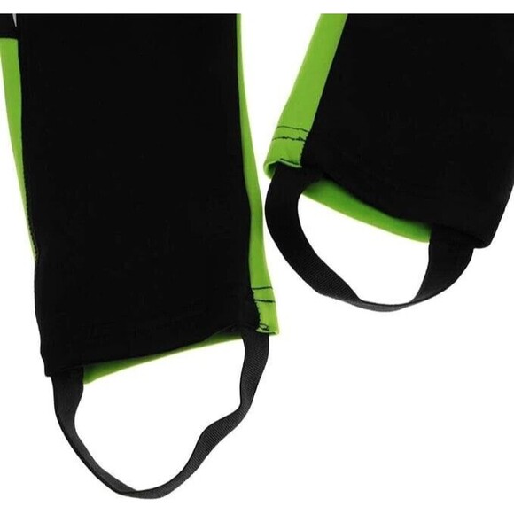 FOX Muddyfox Men's Padded Cycle Tights Black/Green XS - Picture 3 of 3